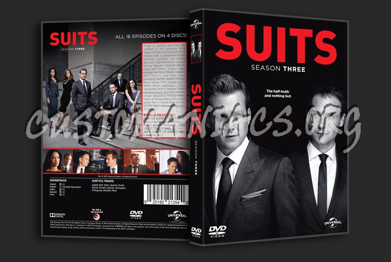 Suits Season 3 dvd cover