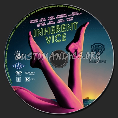 Inherent Vice dvd label