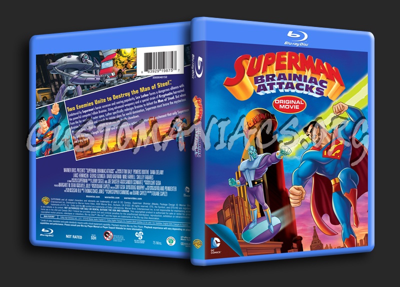 Superman Brainiac Attacks blu-ray cover