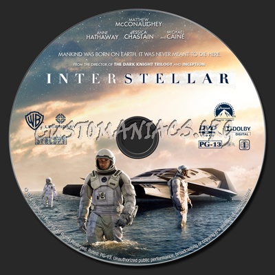 Interstellar dvd label