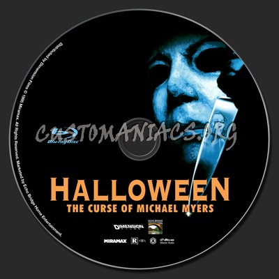 Halloween The Curse Of Michael Myers (Halloween 6) blu-ray label