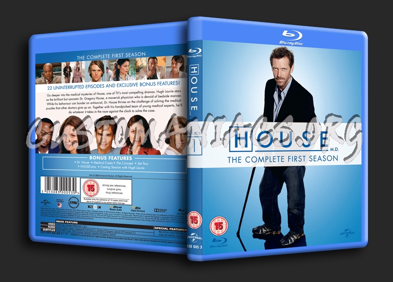 House Md Season 1 Blu Ray Cover Dvd Covers Labels By Customaniacs Id 216720 Free Download Highres Blu Ray Cover