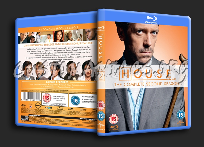 House MD Season 2 blu-ray cover