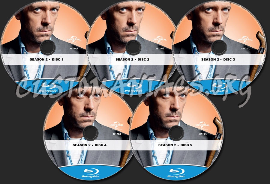 House MD Season 2 blu-ray label