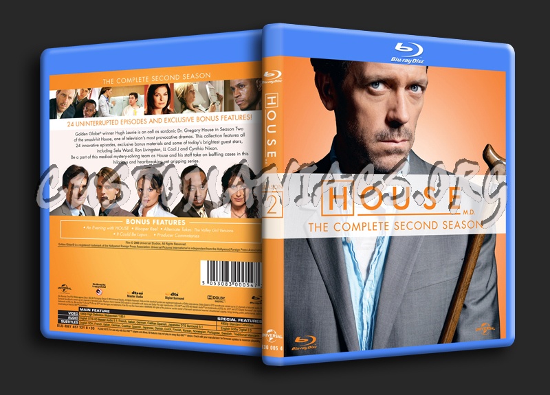 House MD Season 2 blu-ray cover