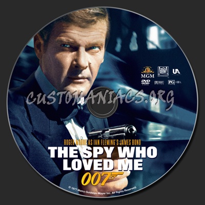 James Bond: The Spy Who Loved Me dvd label