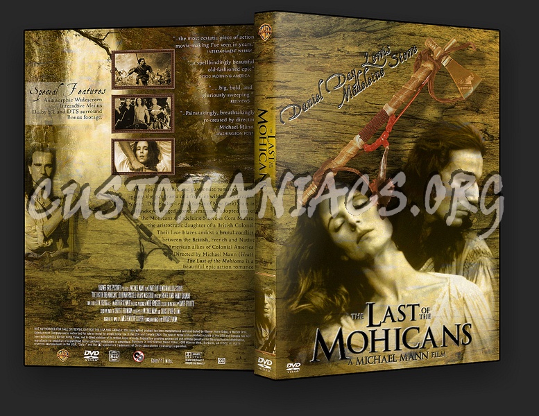 Last of the Mohicans dvd cover