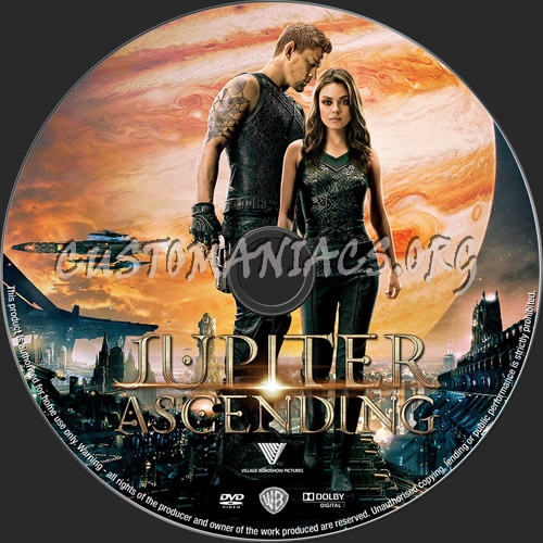 Jupiter Ascending dvd label