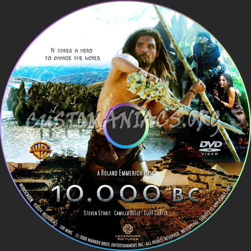 10,000 Bc dvd label