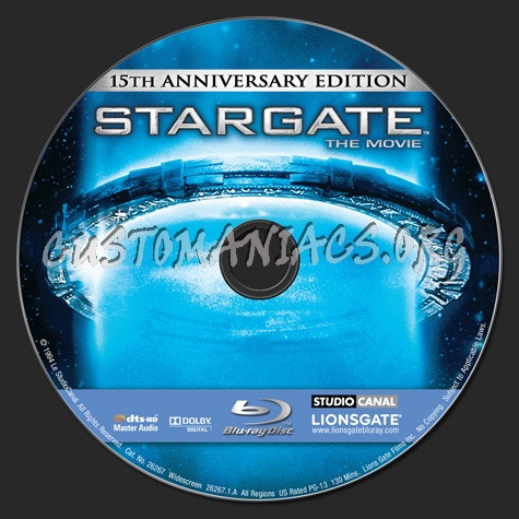 Stargate blu-ray label