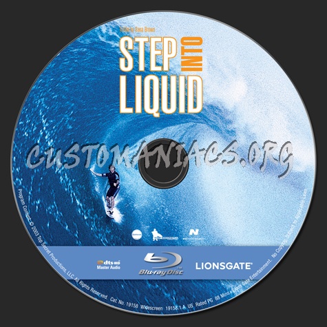 Step Into Liquid blu-ray label