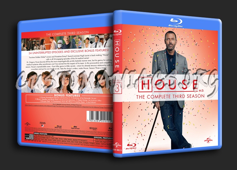 House MD Season 3 blu-ray cover