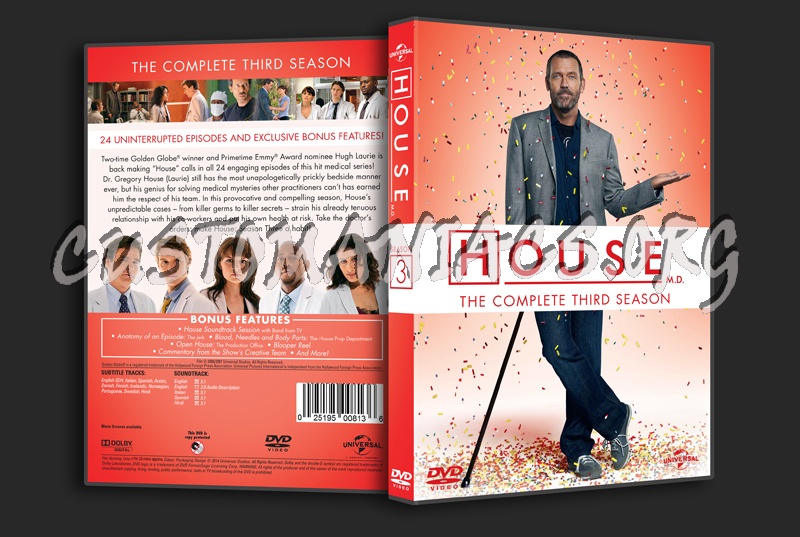 House MD Season 3 dvd cover