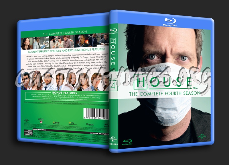 House MD Season 4 blu-ray cover