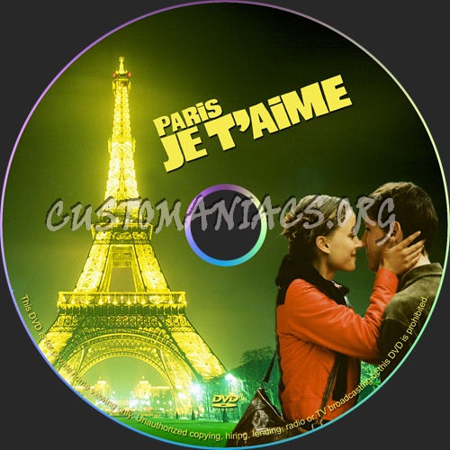Paris I Love You dvd label