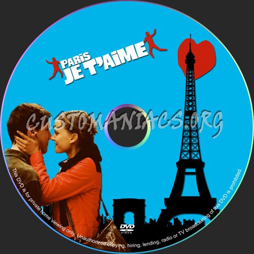 Paris I Love You dvd label