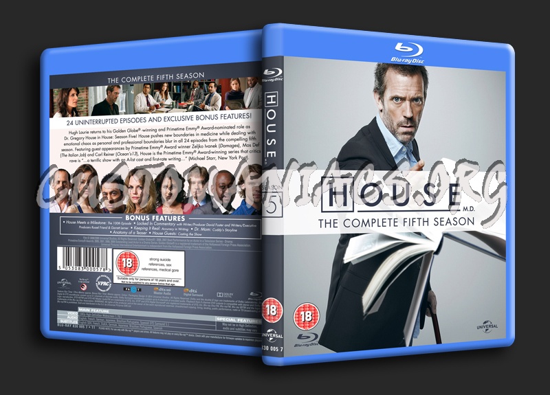 House MD Season 5 blu-ray cover