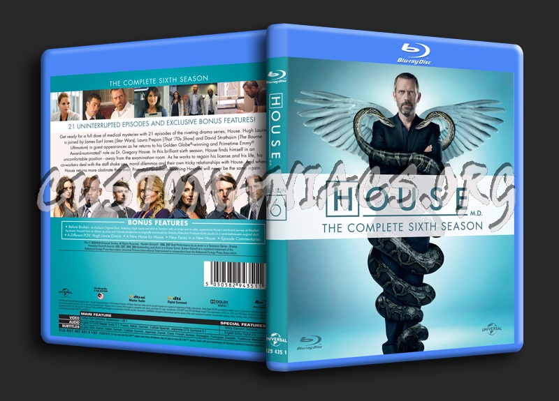 House MD Season 6 blu-ray cover