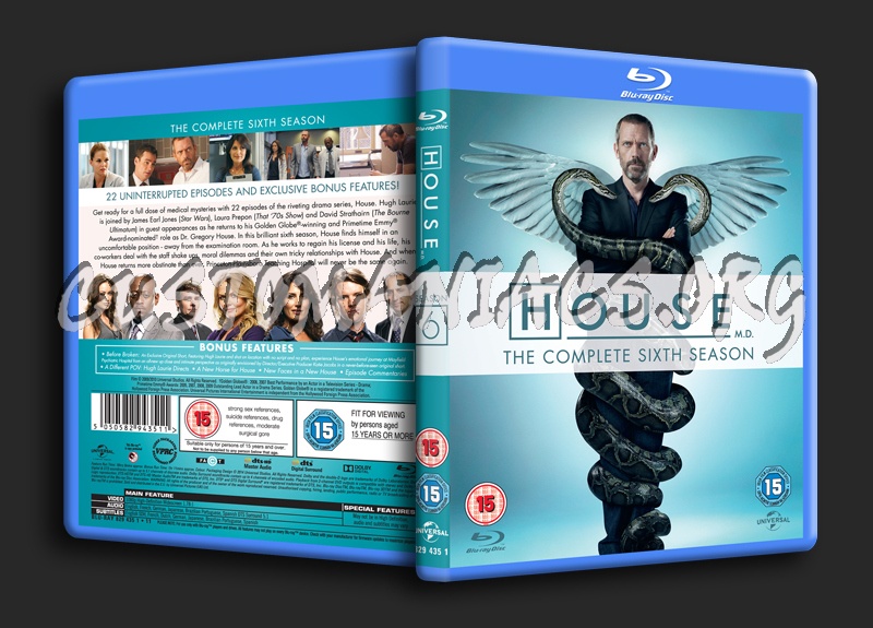 House MD Season 6 blu-ray cover