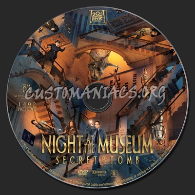 Night at the Museum: Secret of the Tomb dvd label
