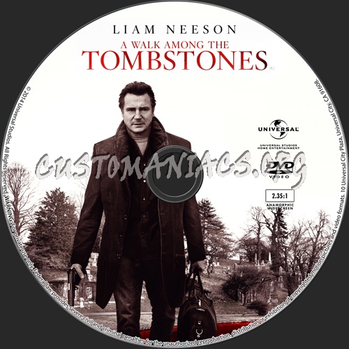 A Walk Among the Tombstones dvd label