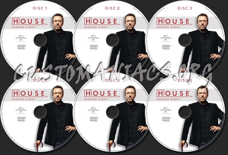 House MD Season 8 dvd label