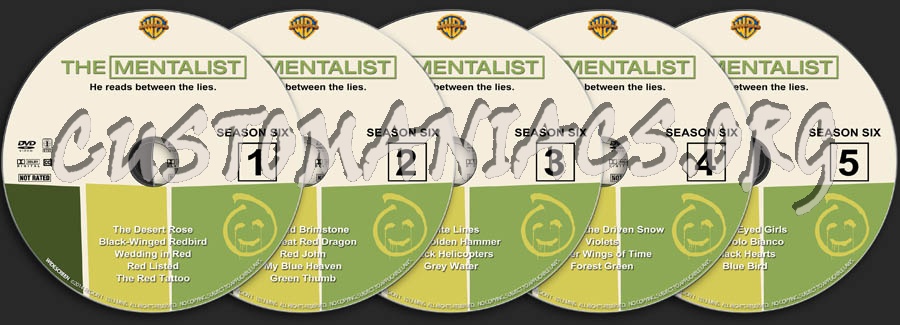 The Mentalist - Season 6 dvd label