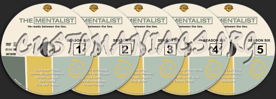 The Mentalist - Season 6 dvd label