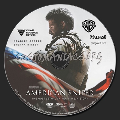 American Sniper dvd label