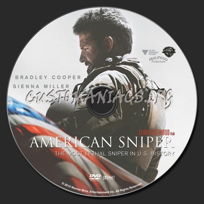 American Sniper dvd label