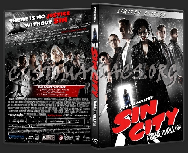 Sin City A Dame To Kill For dvd cover