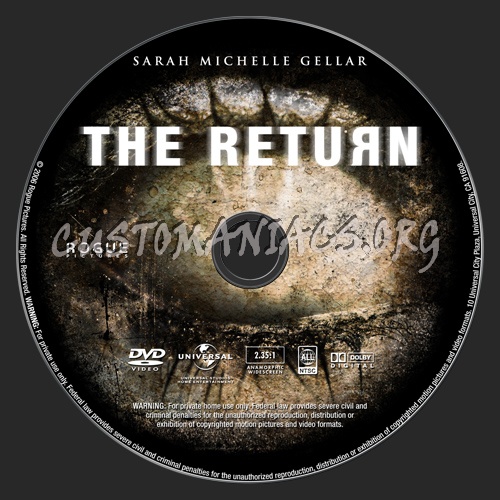 The Return dvd label