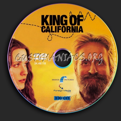 King of California dvd label