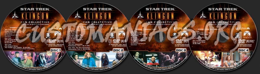 Star Trek Fan Collective: Klingon dvd label