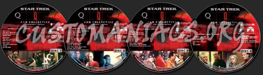 Star Trek Fan Collective: Q dvd label