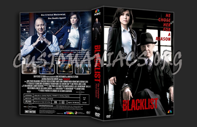 The Blacklist Season 1 dvd cover