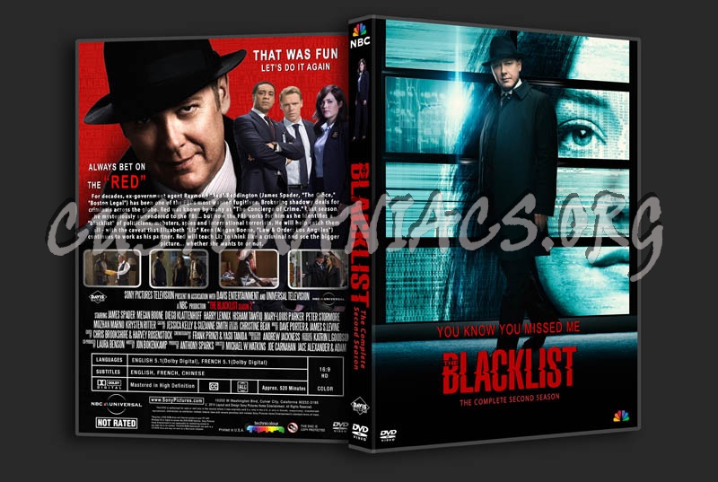 The Blacklist Season 2 dvd cover