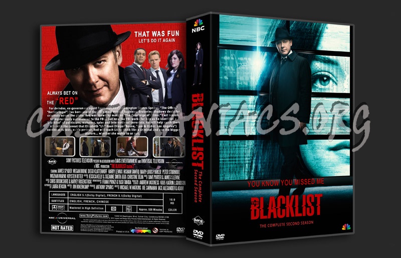 The Blacklist Season 2 dvd cover