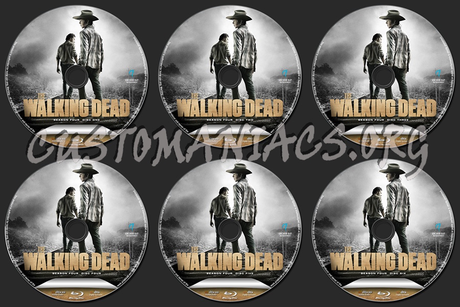 The Walking Dead Season Four blu-ray label