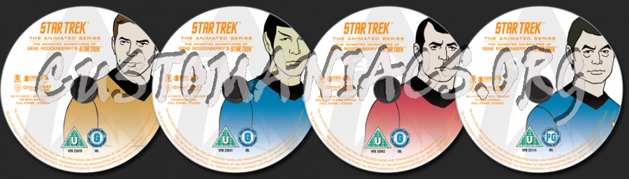 Star Trek The Animated Series dvd label