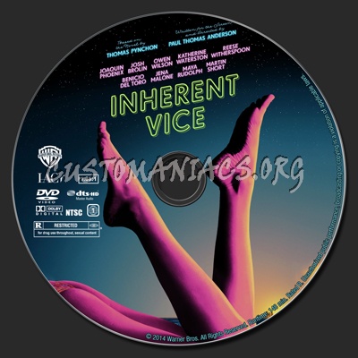 Inherent Vice dvd label