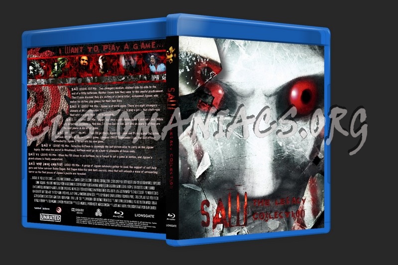 Saw The Legacy Collection blu-ray cover