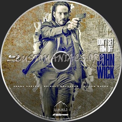 John Wick blu-ray label