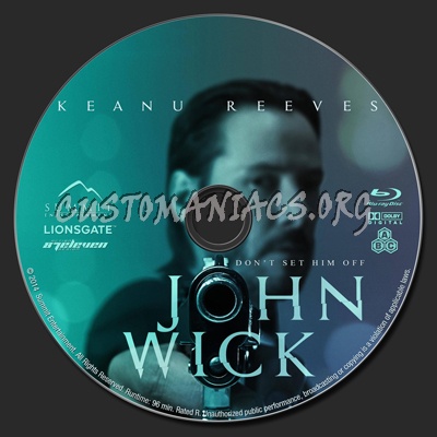 John Wick blu-ray label