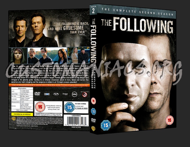 The Following Season 2 dvd cover