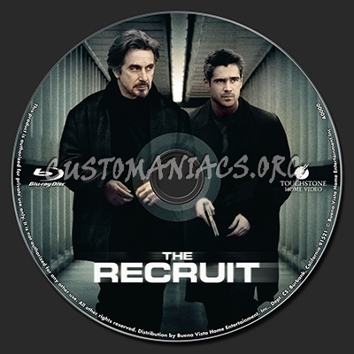 The Recruit blu-ray label