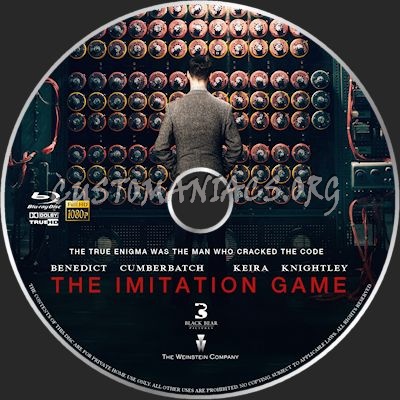 The Imitation Game blu-ray label