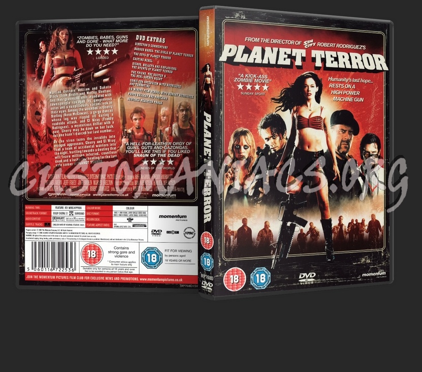 Planet Terror dvd cover