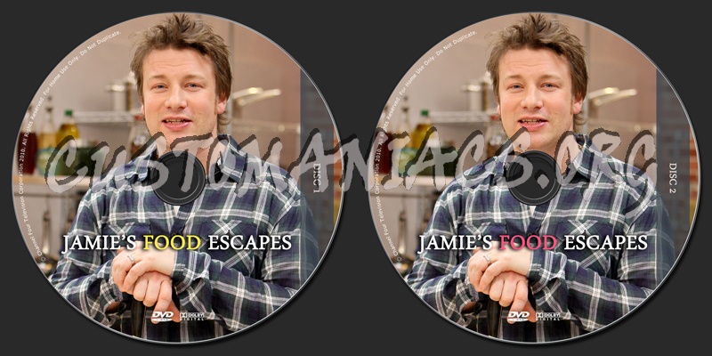 Jamie's Food Escapes dvd label