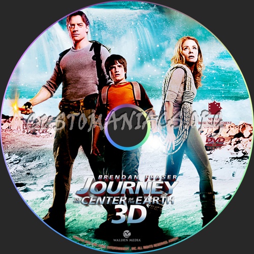 Journey to the Center of the Earth 3D dvd label